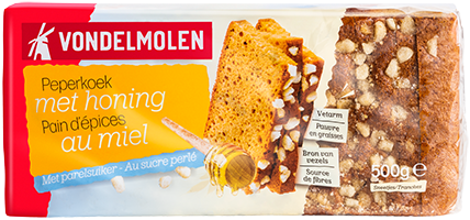 Peperkoek met honing en parelsuiker 500g